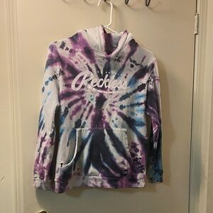 Young & Reckless Purple and Blue Tie-Dye Hoodie